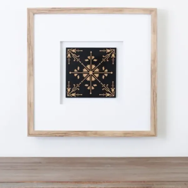 Framed Art-Kirkland's Home Modern Tile Ii Shadowbox Framed Art Print