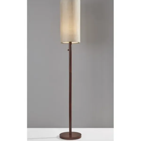 Floor Lamps-Kirkland's Home Modern Wood Emma Floor Lamp Tan