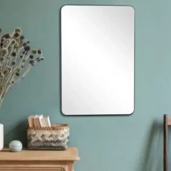 Decorative Mirrors-Kirkland's Home Moira Rectangular Thin Frame Mirror