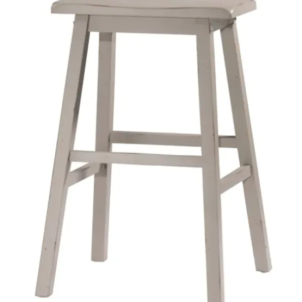 Bar Stools & Counter Height Stools-Kirkland's Home Moreno Distressed Counter Stool Gray