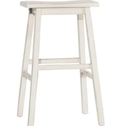 Bar Stools & Counter Height Stools-Kirkland's Home Moreno Sea Counter Stool White