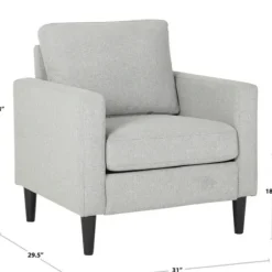Accent Chairs-Kirkland's Home Mossy Contemporary Upholstered Accent Chair Green