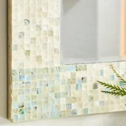 Decorative Mirrors-Kirkland's Home Mother Of Pearl Mosaic Wall Mirror