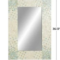 Decorative Mirrors-Kirkland's Home Mother Of Pearl Mosaic Wall Mirror