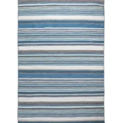 Outdoor Rugs-Kirkland's Home Multicolor Burst Indoor/Outdoor Area Rug, 5X8 Blue/Orange/Green