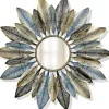 Decorative Mirrors-Kirkland's Home Multicolor Iron Petal Sunburst Mirror