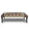 Benches & Ottomans-Kirkland's Home Multicolor Southwestern Geometric Bench Ivory/Red/Multi