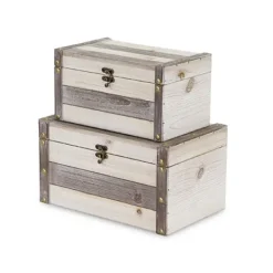 Baskets & Boxes-Kirkland's Home Multicolor Wooden Baskets, Set Of 2 Tan