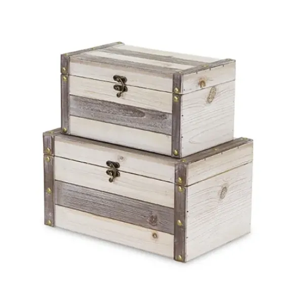 Baskets & Boxes-Kirkland's Home Multicolor Wooden Baskets, Set Of 2 Tan