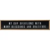 Wall Quotes & Signs-Kirkland's Home My Cup Overflows Wall Plaque Black/White