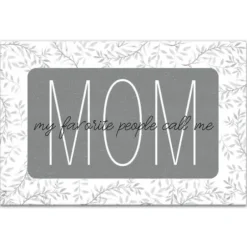 Wall Quotes & Signs-Kirkland's Home My People Call Me Mom Canvas Art Print Gray/White