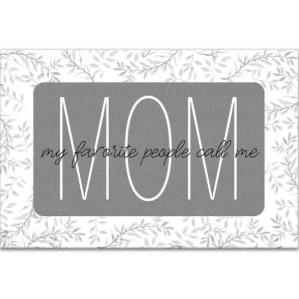 Wall Quotes & Signs-Kirkland's Home My People Call Me Mom Canvas Art Print Gray/White