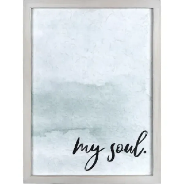 Wall Quotes & Signs-Kirkland's Home My Soul Framed Art Print Blue