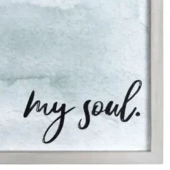 Wall Quotes & Signs-Kirkland's Home My Soul Framed Art Print Blue