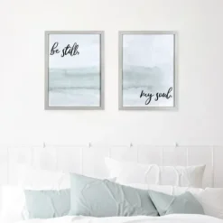 Wall Quotes & Signs-Kirkland's Home My Soul Framed Art Print Blue