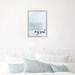 Wall Quotes & Signs-Kirkland's Home My Soul Framed Art Print Blue
