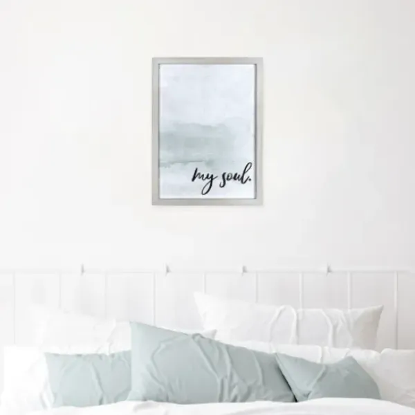 Wall Quotes & Signs-Kirkland's Home My Soul Framed Art Print Blue