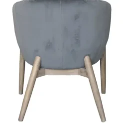 Accent Chairs-Kirkland's Home Nadia Velvet Club Chair Gray