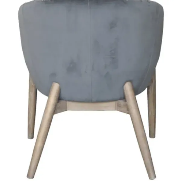 Accent Chairs-Kirkland's Home Nadia Velvet Club Chair Gray