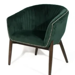 Accent Chairs-Kirkland's Home Nadia Velvet Club Chair Green