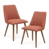 Dining Chairs-Kirkland's Home Nadine Retro Dining Chairs, Set Of 2 Orange
