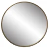 Decorative Mirrors-Kirkland's Home Napa Golden Round Frame Mirror