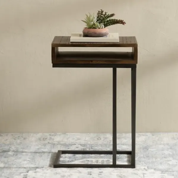 Accent & End Tables-Kirkland's Home Nash C-Table Brown/Gray