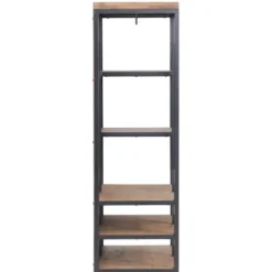 Entryway Furniture-Kirkland's Home Natural Acacia Wood And Metal 5-Shelf Hall Tree