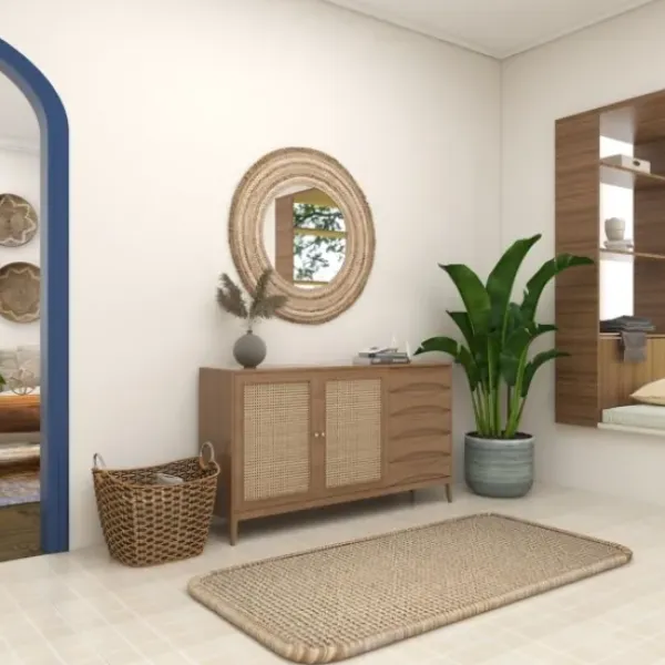 Baskets & Boxes-Kirkland's Home Natural And Black Seagrass Diamond Weave Basket Brown/Black