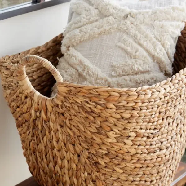 Baskets & Boxes-Kirkland's Home Natural Braided Seagrass Basket Tan
