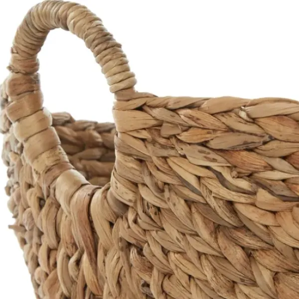 Baskets & Boxes-Kirkland's Home Natural Braided Seagrass Basket Tan