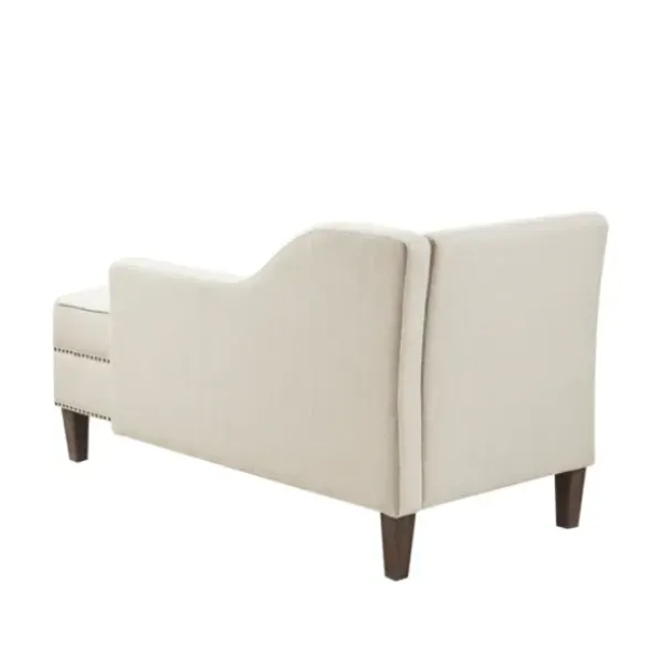 Sofas & Loveseats-Kirkland's Home Natural Brett Accent Chaise Lounge Tan