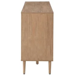 Cabinets & Sideboards-Kirkland's Home Natural Cane Wood Arched Sideboard Cabinet
