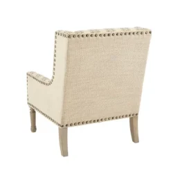 Accent Chairs-Kirkland's Home Natural Cara Stripe Accent Chair Tan