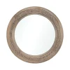 Decorative Mirrors-Kirkland's Home Natural Carved Driftwood Round Wall Mirror