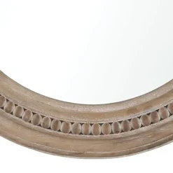 Decorative Mirrors-Kirkland's Home Natural Carved Driftwood Round Wall Mirror