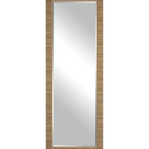 Decorative Mirrors-Kirkland's Home Natural Coastal Full-Length Wall Mirror