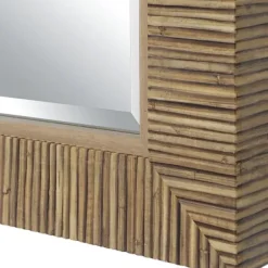 Decorative Mirrors-Kirkland's Home Natural Coastal Full-Length Wall Mirror