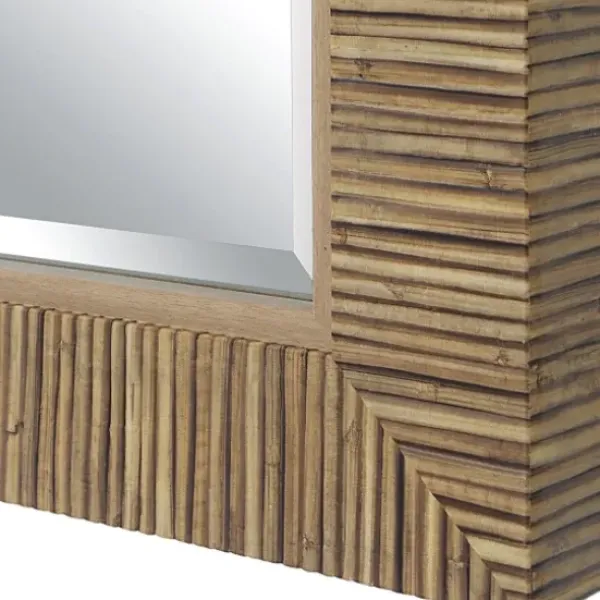 Decorative Mirrors-Kirkland's Home Natural Coastal Full-Length Wall Mirror