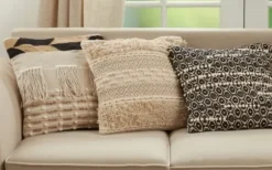 Pillows-Kirkland's Home Natural Corded Moroccan Cotton Pillow