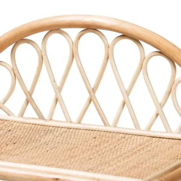 Bookshelves-Kirkland's Home Natural Curled Rattan 3-Tiered Bookcase