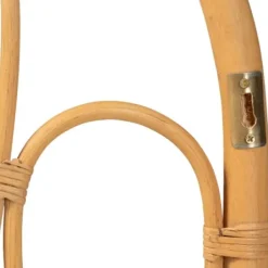 Beds & Headboards-Kirkland's Home Natural Curved Rat Wall Mounted Queen Headboard Tan