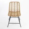 Dining Chairs-Kirkland's Home Natural Fishbone Rat Dining Chair Tan