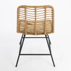 Dining Chairs-Kirkland's Home Natural Fishbone Rat Dining Chair Tan