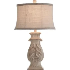 Table Lamps-Kirkland's Home Natural French Country Table Lamp White