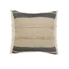 Pillows-Kirkland's Home Natural Jute Braided Stripe Throw Pillow, 20 In. Black/Tan/Ivory