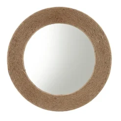 Decorative Mirrors-Kirkland's Home Natural Jute Round Wall Mirror