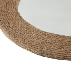 Decorative Mirrors-Kirkland's Home Natural Jute Round Wall Mirror