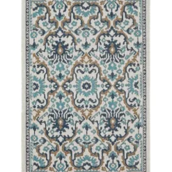 Outdoor Rugs-Kirkland's Home Natural Linear Macy Indoor/Outdoor Area Rug, 7X9 Brown