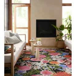 Outdoor Rugs-Kirkland's Home Natural Linear Macy Indoor/Outdoor Area Rug, 4X7 Brown
